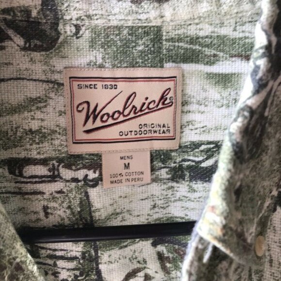 Vtg Woolrich Mens S/S Button Up Shirt Golf - Picture 3 of 3